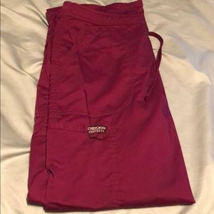 Cherokee scrubs - wine color